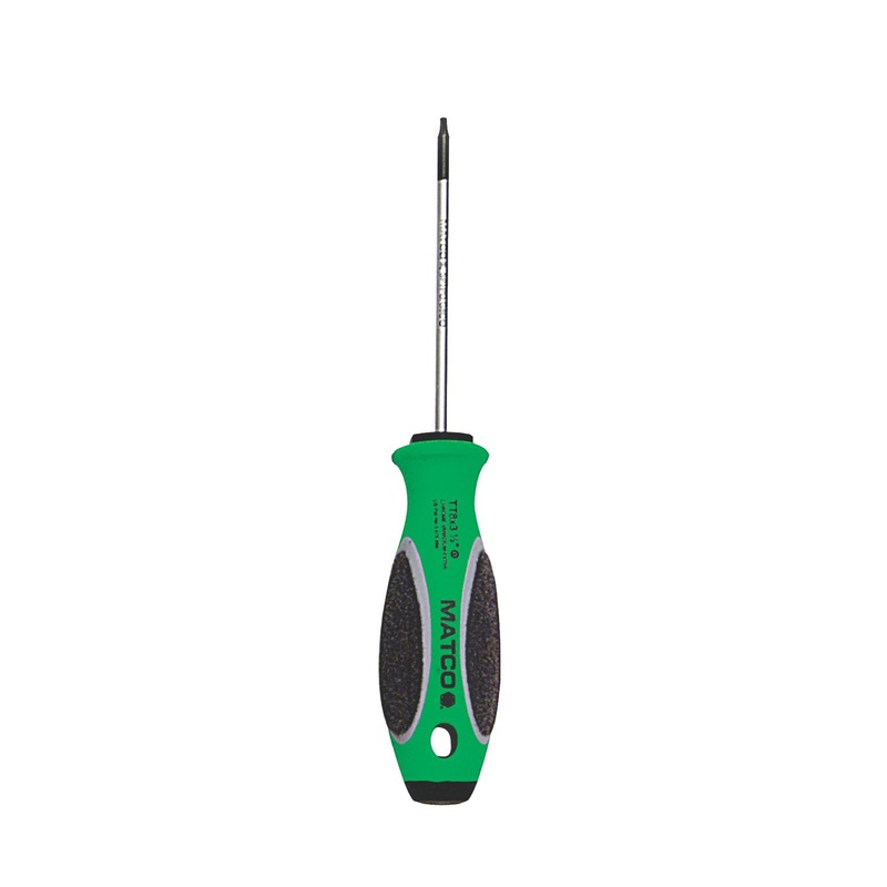 3-1/2" X TT8 TORX SCREWDRIVER - GREEN