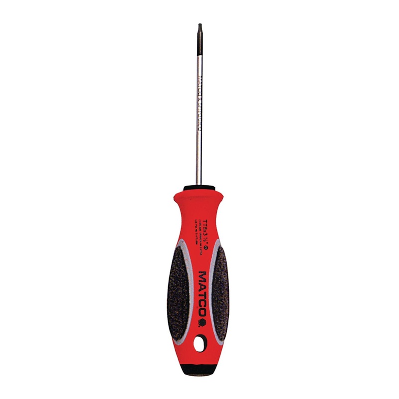 3-1/2" X TT8 TORX SCREWDRIVER - RED