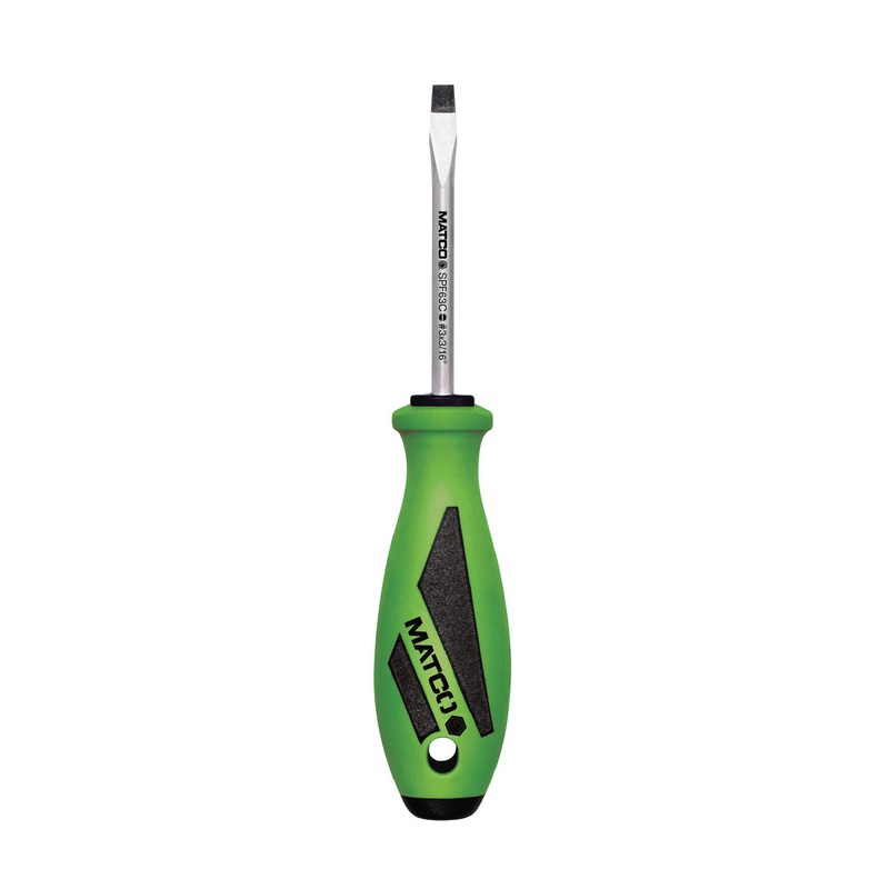 3/16" X 3" SLOT SCREWDRIVER - GREEN