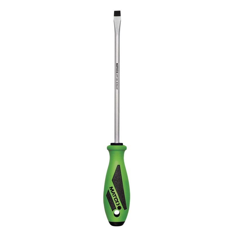 3/8" X 8" SLOT SCREWDRIVER - GREEN