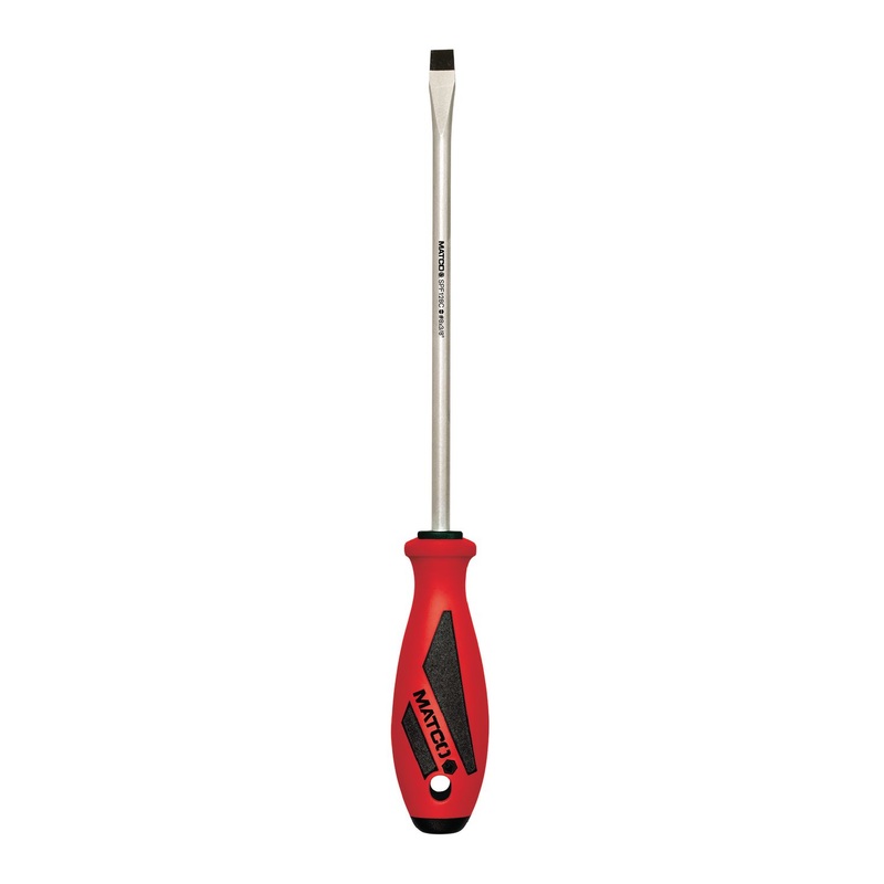 3/8" X 8" SLOT SCREWDRIVER - RED
