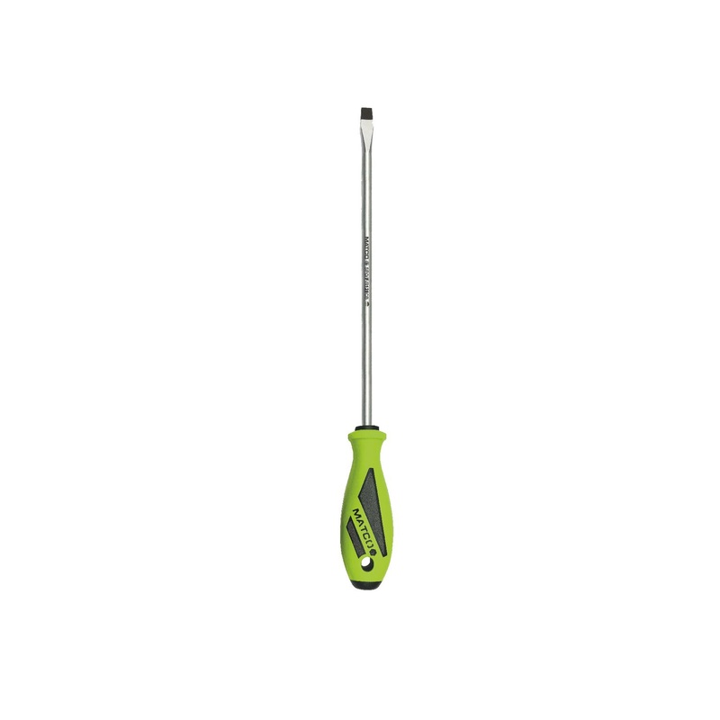 3/8" X 8" SLOTTED SCREWDRIVER FLOURECENT