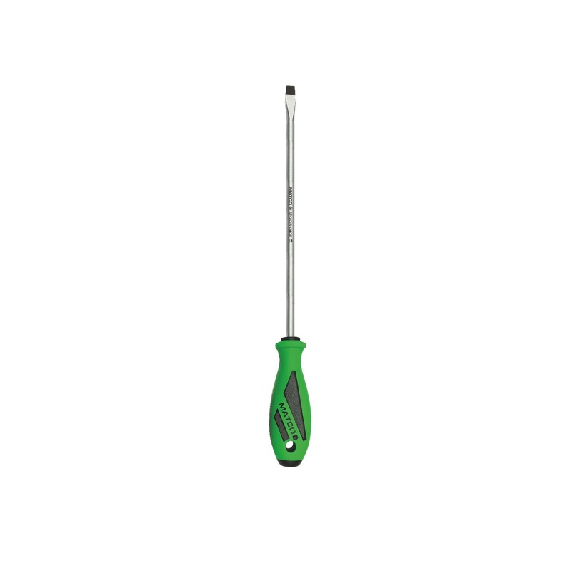 3/8" X 8" SLOTTED SCREWDRIVER GREEN