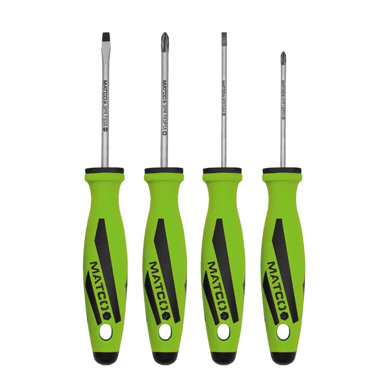 4 PIECE TOP TORQUE II PRECISION SCREWDRIVER SET - FLUORESCENT