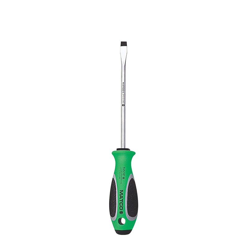 5/16" X 6" SLOT SCREWDRIVER - GREEN