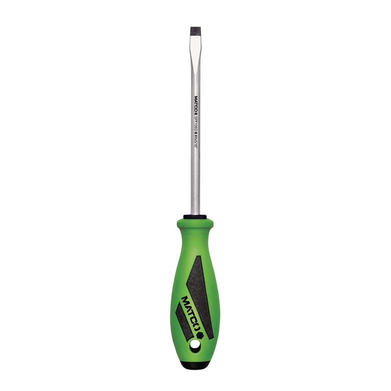 5/16 X 6 SLOTTED SCREWDRIVER GREEN