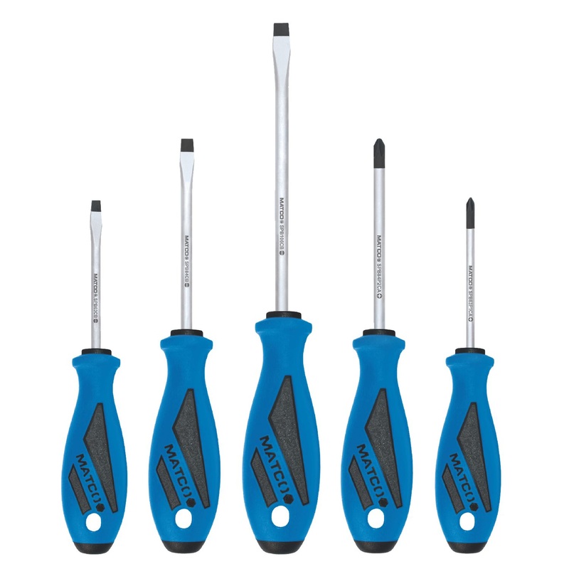 5 PIECE TOP TORQUE II SCREWDRIVER SET - BLUE