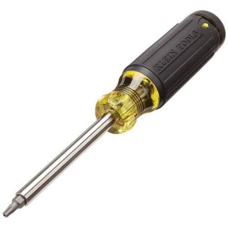 Klein 32307 27-in-1 Tamperproof Multi-Bit Screwdriver, 1 pc, Cushion Grip Handle, Stainless Steel