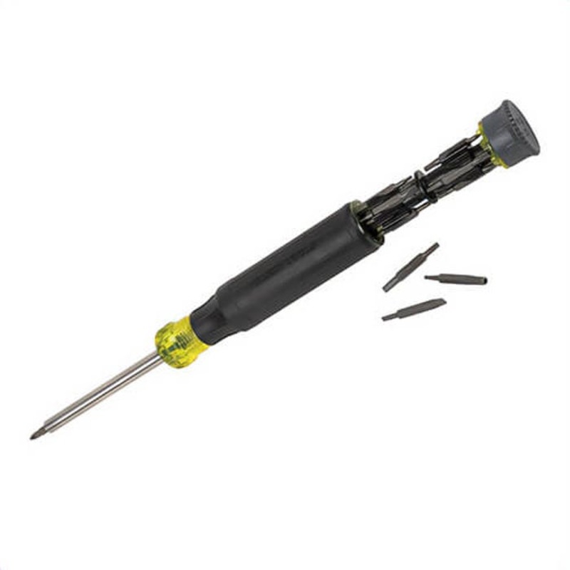 Klein 32327 Precision Screwdrivers, 27 pc, 3.5 mm Range, Cushion Grip Handle, Steel