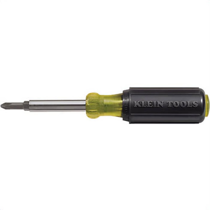 Klein 32476 Screwdriver Set, 5-in-1 Quick-Change, Imperial, 3 pc, Cushion Grip, ESD-Safe: No, Non-Insulated, No Magnetized Tip