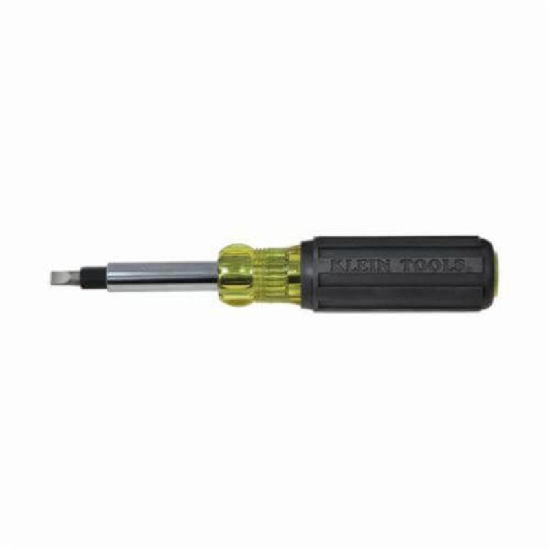 Klein 32557 10-in-1 Multi-Bit Heavy Duty Screwdriver, 7 pc, Cushion Grip Handle, Steel