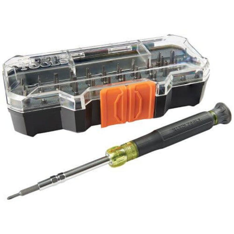 Klein 32717 All-in-1 Precision Screwdriver Set with Case, 40 pcs, Acetate/Steel