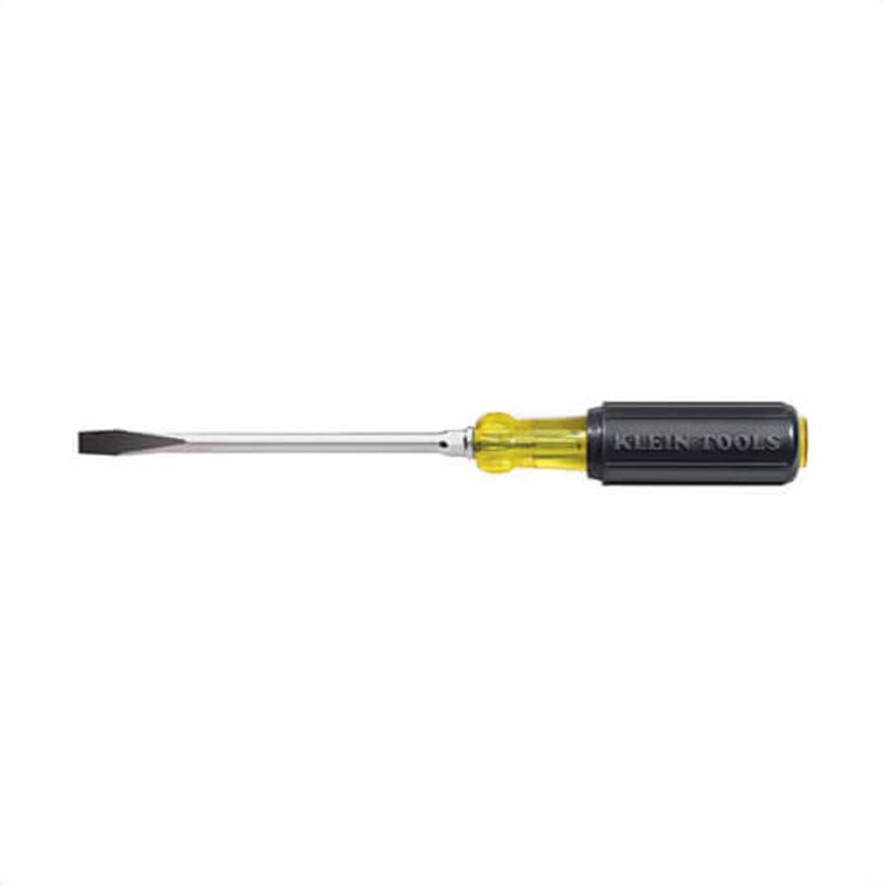 Klein 602-3 Keystone Screwdriver, Non-Magnetic, Steel, 7/32 in Tip, 3 in Round Shank