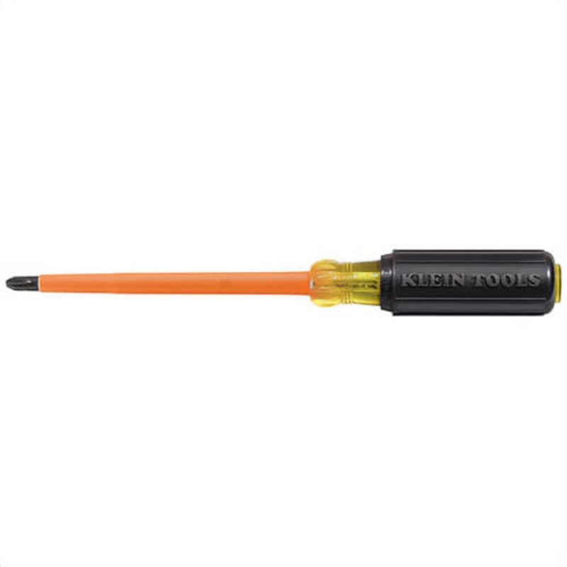 Klein 603-4-INS Cushion-Grip #2 Phillips Insulated Screwdriver, 4 in Round Shank