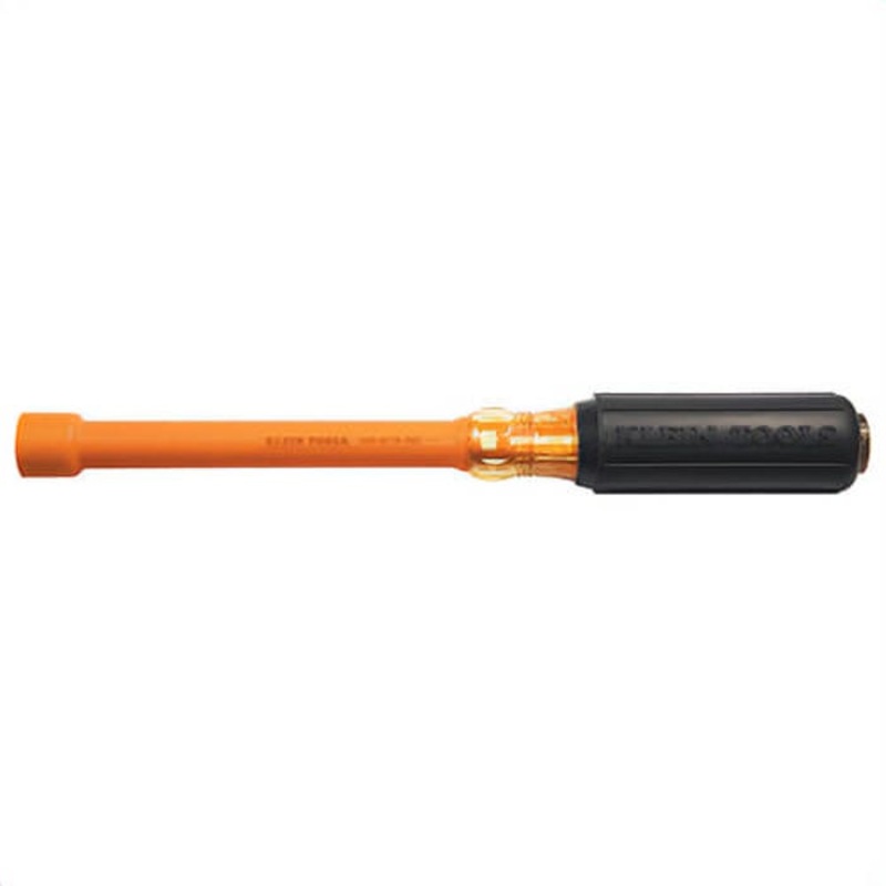 Klein 646916INS Insulated Nut Driver, Non-Magnetic, Steel, SAE, 9/16 in, 6 in Shaft