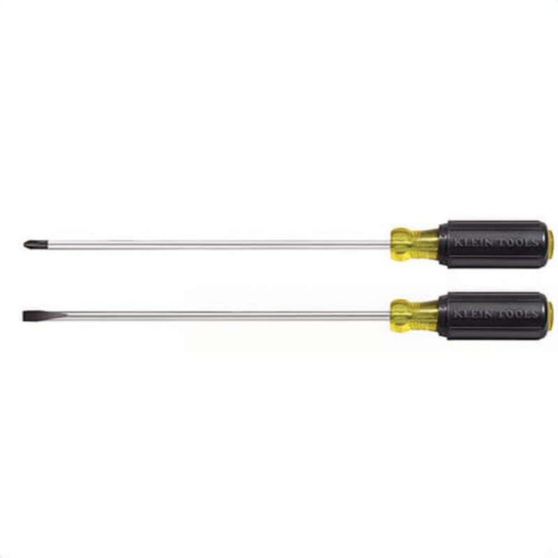 Klein Cushion-Grip 85072 Set, Imperial, 2 pc, Cushion Grip, Screwdriver Types Included: Cabinet/Phillips