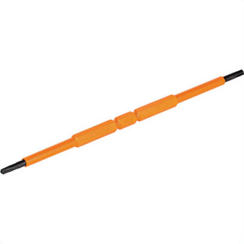 Klein 13157INSP Screwdriver Blades, Insulated Double-Ended Slotted, Phillips, 2 pk