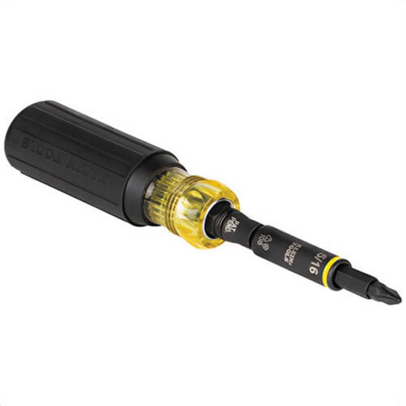 Klein 32500HD Impact Rated Multi-Bit Screwdriver/Nut Driver, 11-in-1, 10 pc