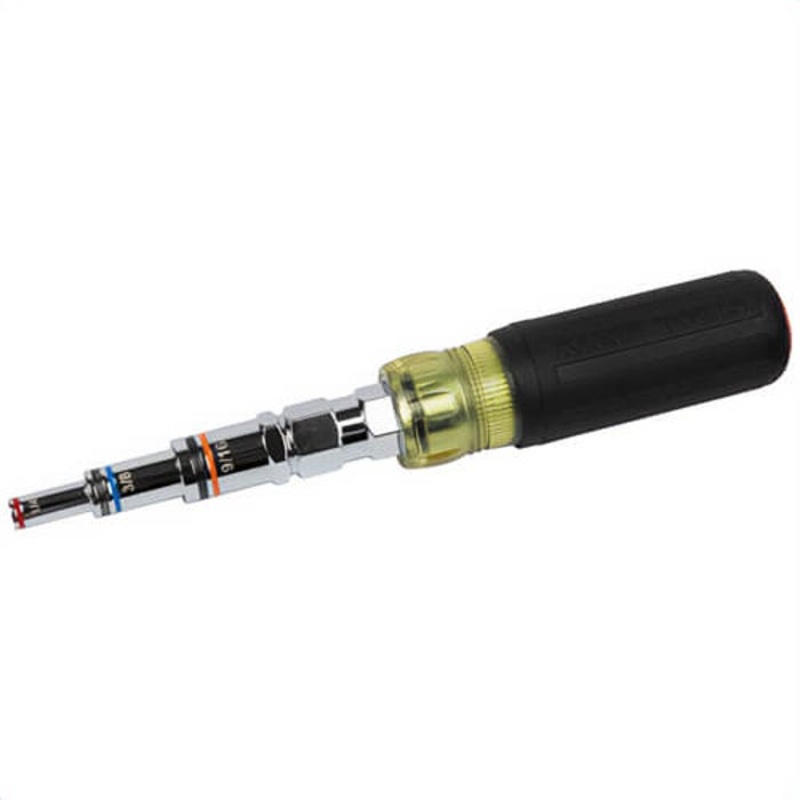 Klein 32809MAG Magnetic 9-in-1 Pass Through SAE Multi-Nut Driver, Alloy Steel, Various