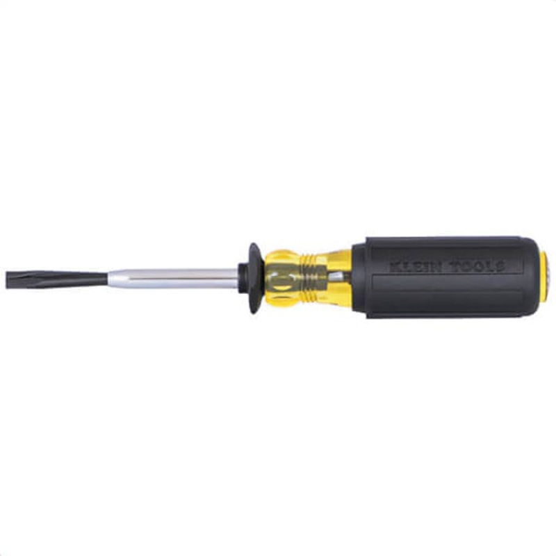 Klein 6024K Slotted Screw Holding Driver, 1/4 in, Steel