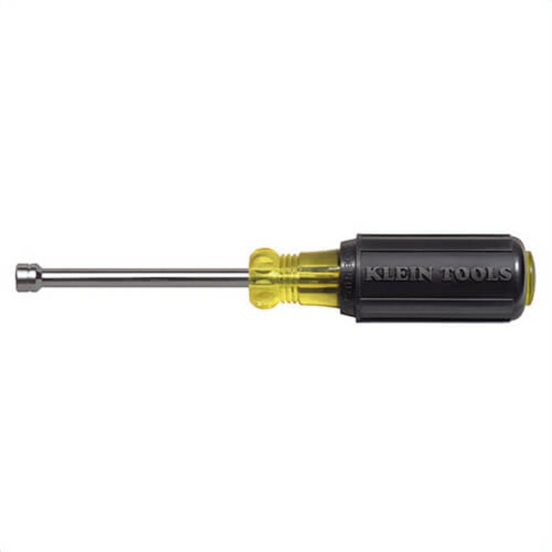 Klein 630-5MM Cushion-Grip Nut Driver, Black, 5 mm, 3 in Hollow Shaft
