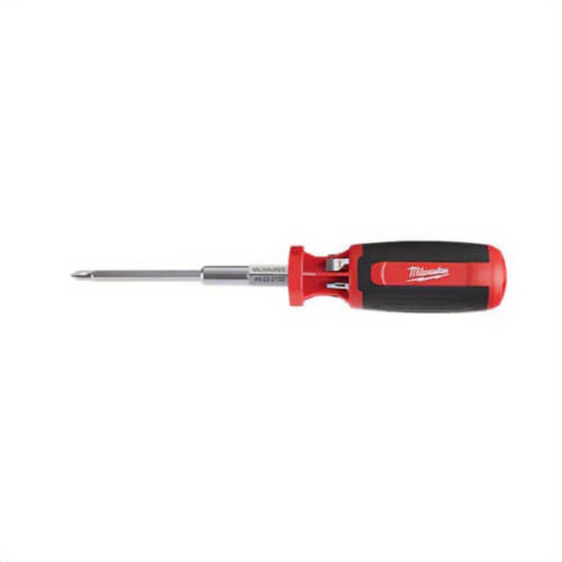 Milwaukee 48-22-2132 Square Drive Multi-bit Driver 9-in-1, Ergonomic Handle, Steel, 9 pc
