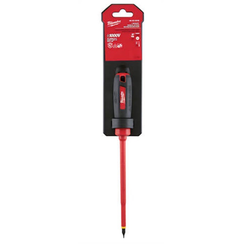 Milwaukee 48-22-2232 Screwdriver, 3/16 in Cabinet Point, Steel Shank, Plastic Handle