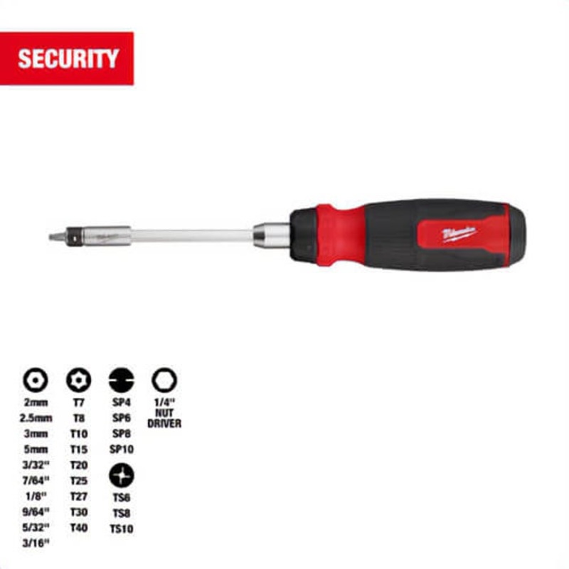 Milwaukee 48-22-2912 27-in-1 Ratcheting Security Multi-Bit Screwdriver