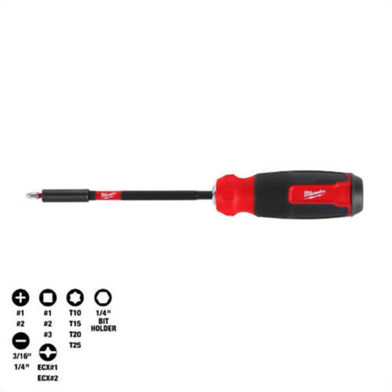 Milwaukee 48-22-2915 14-in-1 Multi-Bit Screwdriver with ShockWave Impact Duty Bits