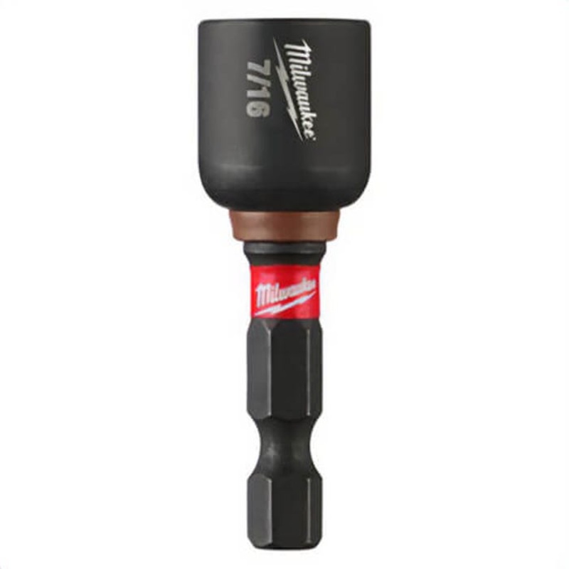 Milwaukee 49-66-4506 ShockWave Magnetic Nut Driver, 7/16 in Drive, Proprietary Steel