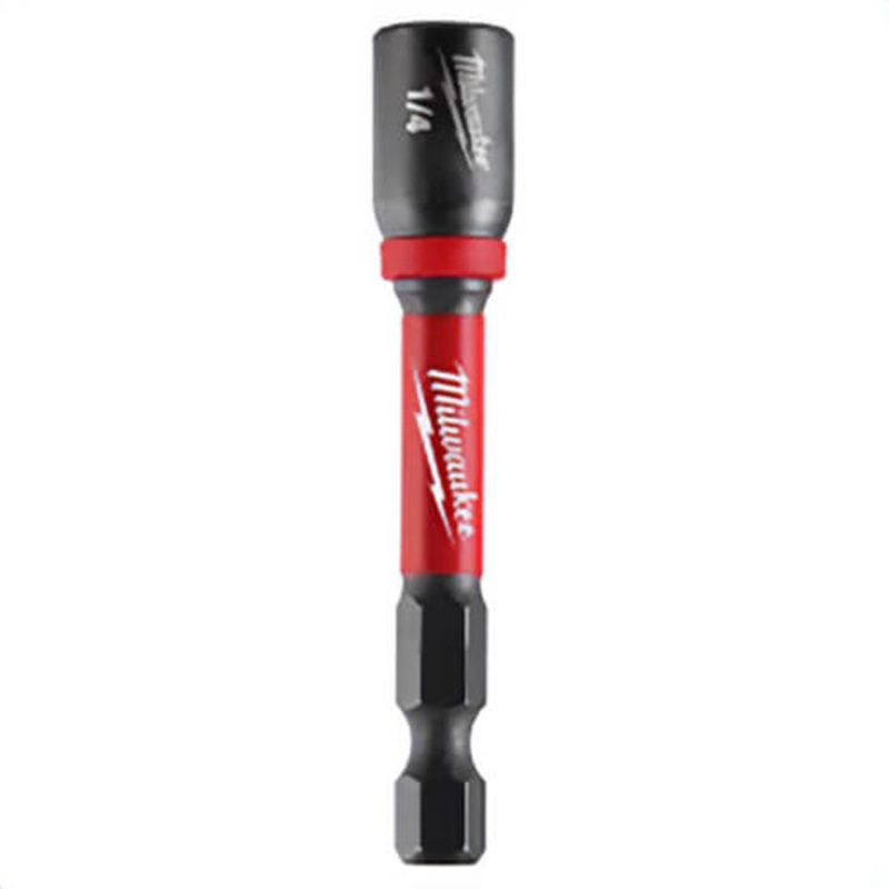 Milwaukee 49-66-4532 ShockWave Magnetic Nut Driver, 1/4 in Drive, Proprietary Steel