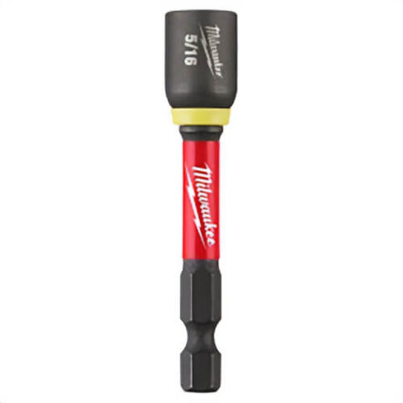 Milwaukee 49-66-4533 ShockWave Magnetic Nut Driver, 5/16 in Drive, Proprietary Steel