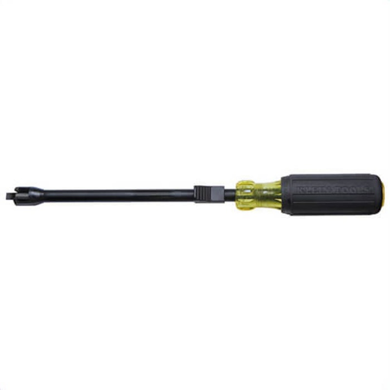 Klein 32215 Screwdriver, Screw Holding, Imperial, Cabinet point, 1/4 in point, 11-1/4 in OAL