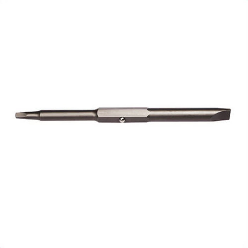 Klein 32411 Replacement Bit, Imperial, #1, 1/4 in point, Slotted/Square Recess point, Steel