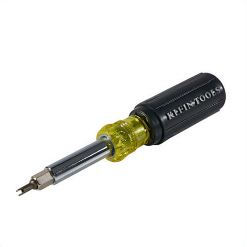 Klein 32527 11-in-1 Versatile Screwdriver/Nut Driver, 7 pcs, 3/8 in, 5/16 in, 1/4 in Range, Cushion Grip Handle, Steel