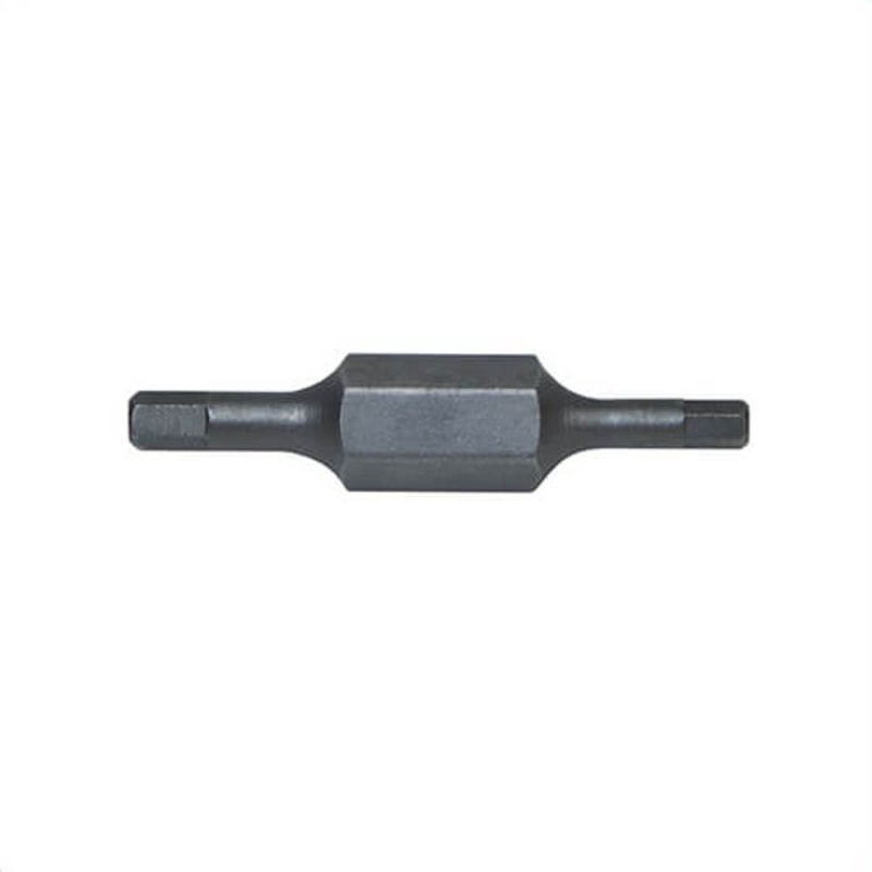 Klein 32547 Double End Replacement Screwdriver Bit, 3/32 in, 7/64 in, 1-1/4 in OAL, Hex Tip, Steel