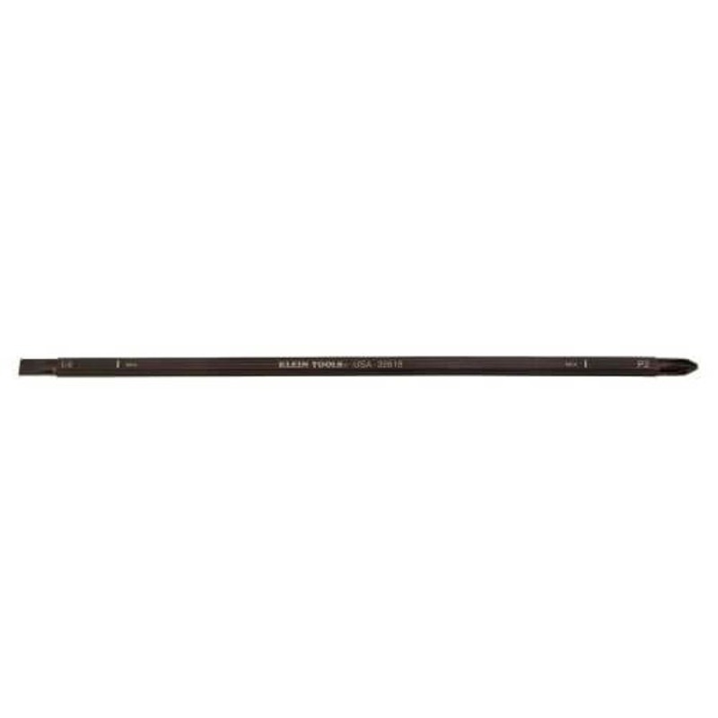 Klein 32618 Replacement Blade, Imperial, #2, 1/4 in Phillips/Slotted Point, 9-1/8 in OAL