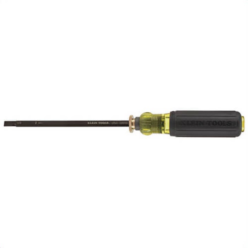 Klein 32751 Adjustable Length Screwdriver, #2, 1/4 in Phillips/Slotted Point, 13-3/8 in OAL, Rubber Handle