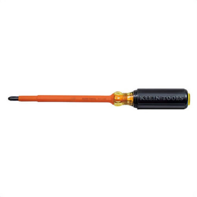 Klein 6337INS Screwdriver, #3 Profilated Phillips Point, 12-3/8 in OAL, Plastic Handle, Black Oxide, ASTM F1505