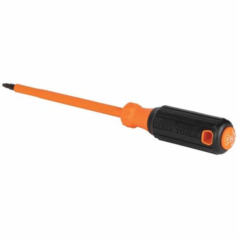 Klein 6846INS Insulated Screwdriver, #2 Square Tip, 6 in Round Shank