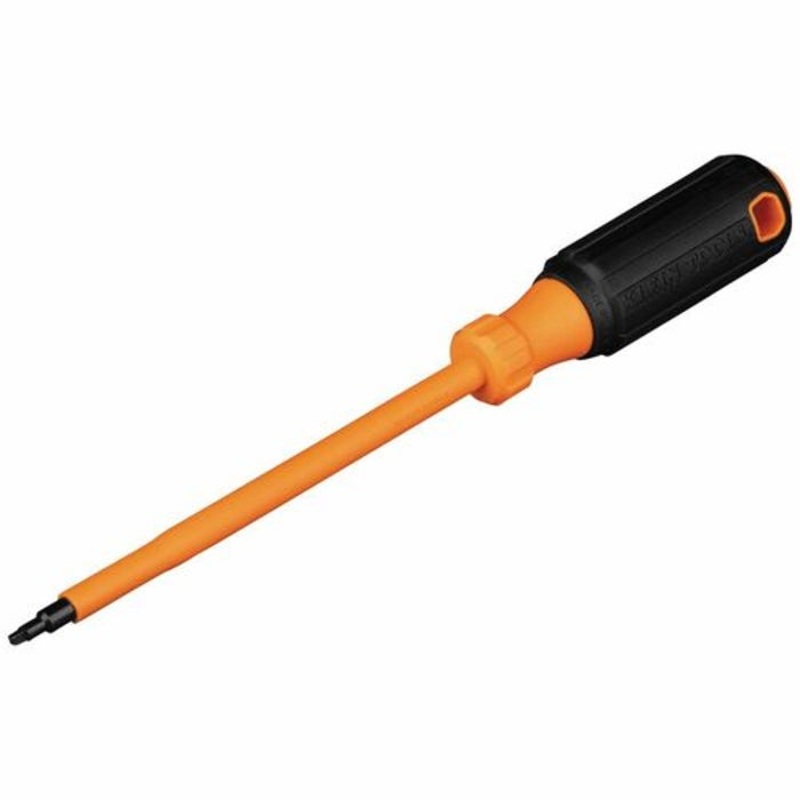 Klein 6886INS Insulated Screwdriver, #1 Square Tip, 6 in Shank