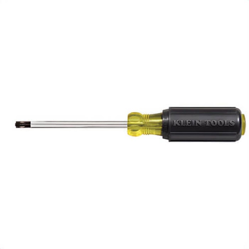 Klein 7314 Tip Driver, Fixed Blade, Combination point, #1 point, 8-11/32 in Shank Length, Steel, Black