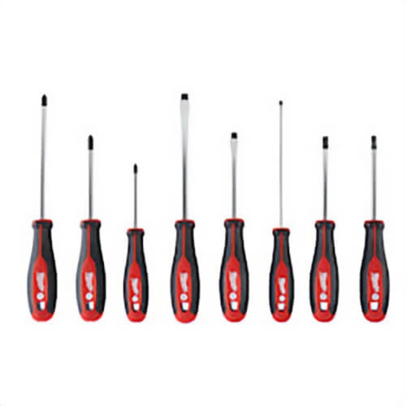 Milwaukee 48-22-2708 Screwdriver Kit with ECX Redesigned Handle, 8 pc, Steel
