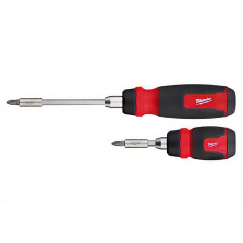 Milwaukee 48-22-2905 Ratcheting Multi-Bit 14-in-1 and Ratcheting Compact Multi-bit Screwdriver Set 8-in-1, 2 pc
