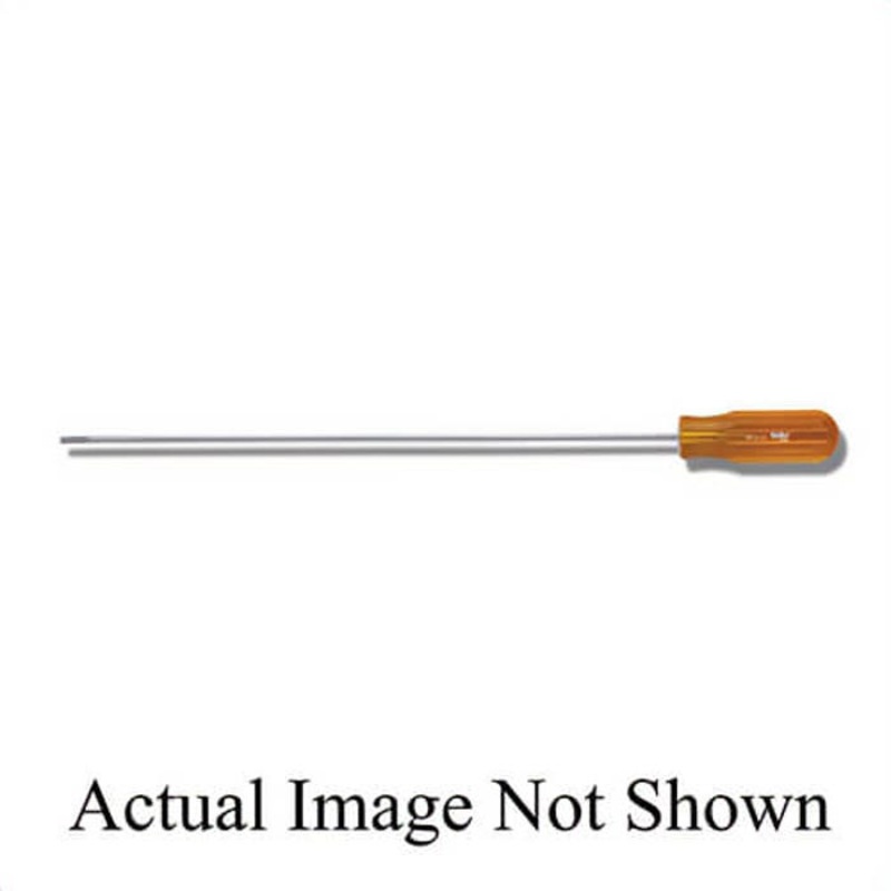 Weller Xcelite R1810N Screwdriver, Regular, Imperial, Slotted Point, 1/8 in Point, Round Shank, 10 in Shank Length