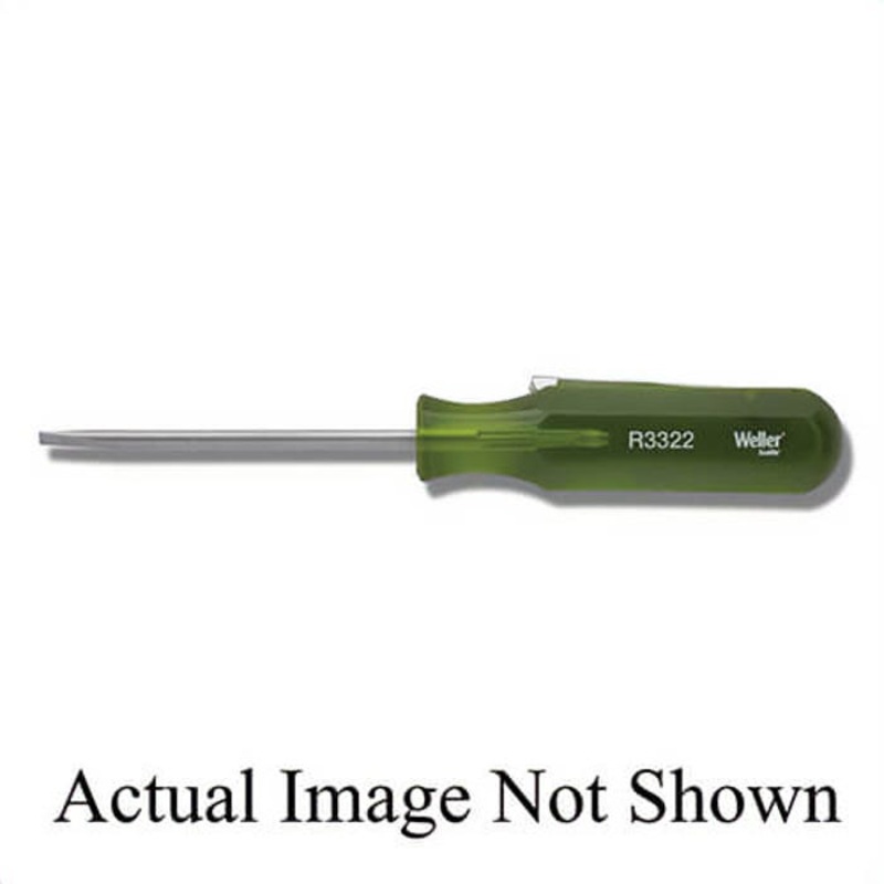 Weller Xcelite R3322N Screwdriver, Imperial, Slotted Point, 3/32 in Point, Round Shank, 2 in Shank Length, Steel Shank