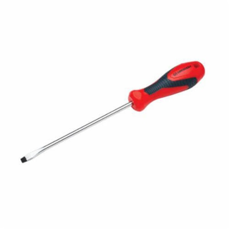 Crescent CS5166 Screwdriver, 5/16 in Slotted, Vanadium Steel Shank, Black Oxide Tipped/Chrome Plated Blade