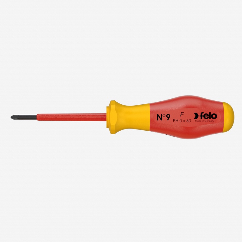 Felo No. 9 VDE Phillips #0 x 60mm Screwdriver