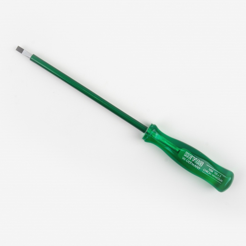 Heyco Slotted Screwdriver with Acetate Handle, 2.5 x 60mm with Wrapped Blade