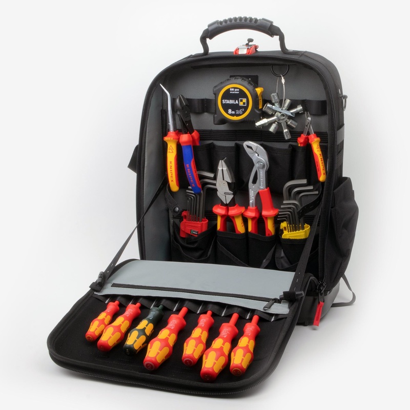 KC Tool Electrician's Backpack, 25 Pieces